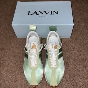 Mint green Lanvin sneakers